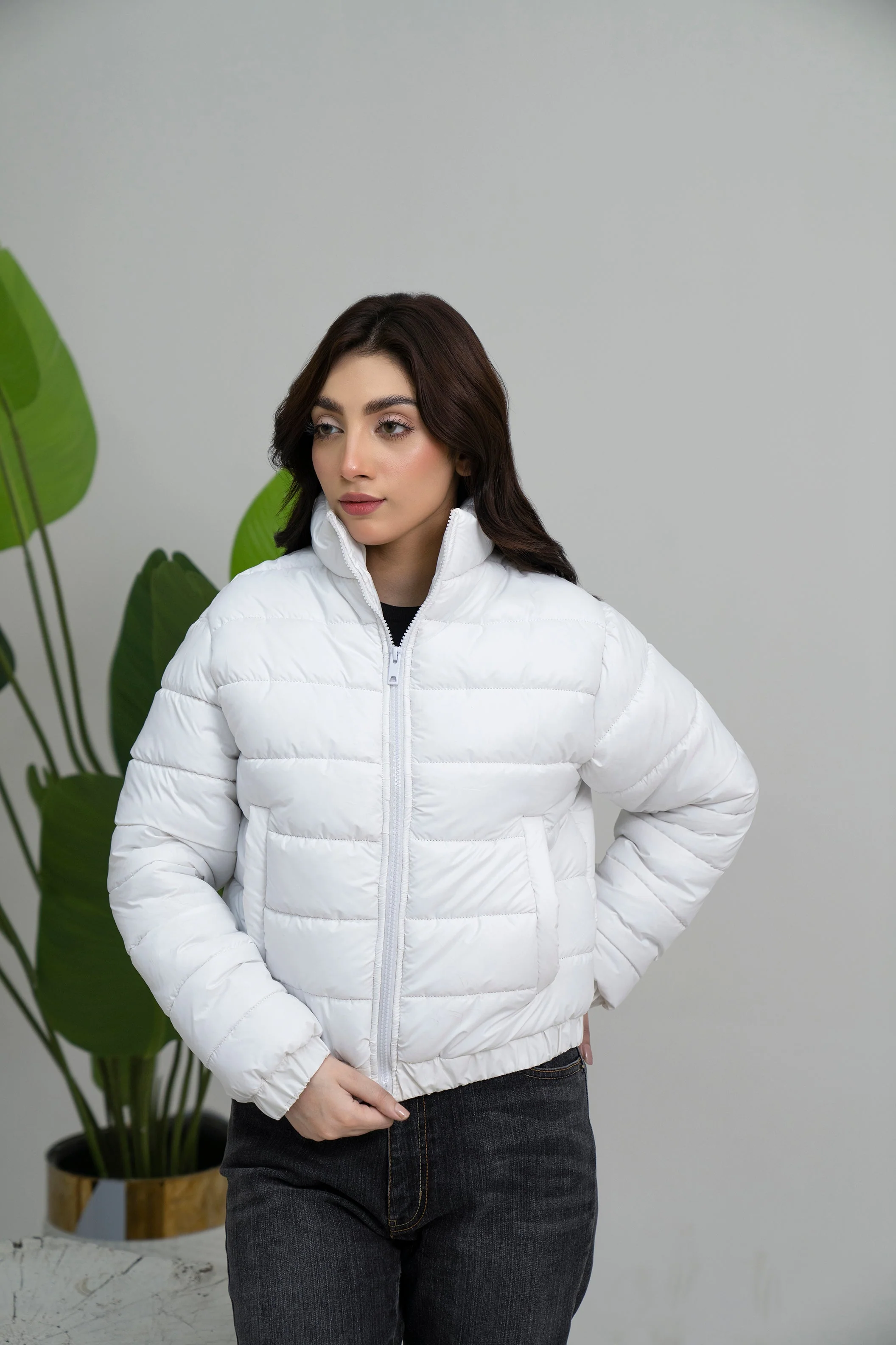 Cropped Puffer jacket - Image 3