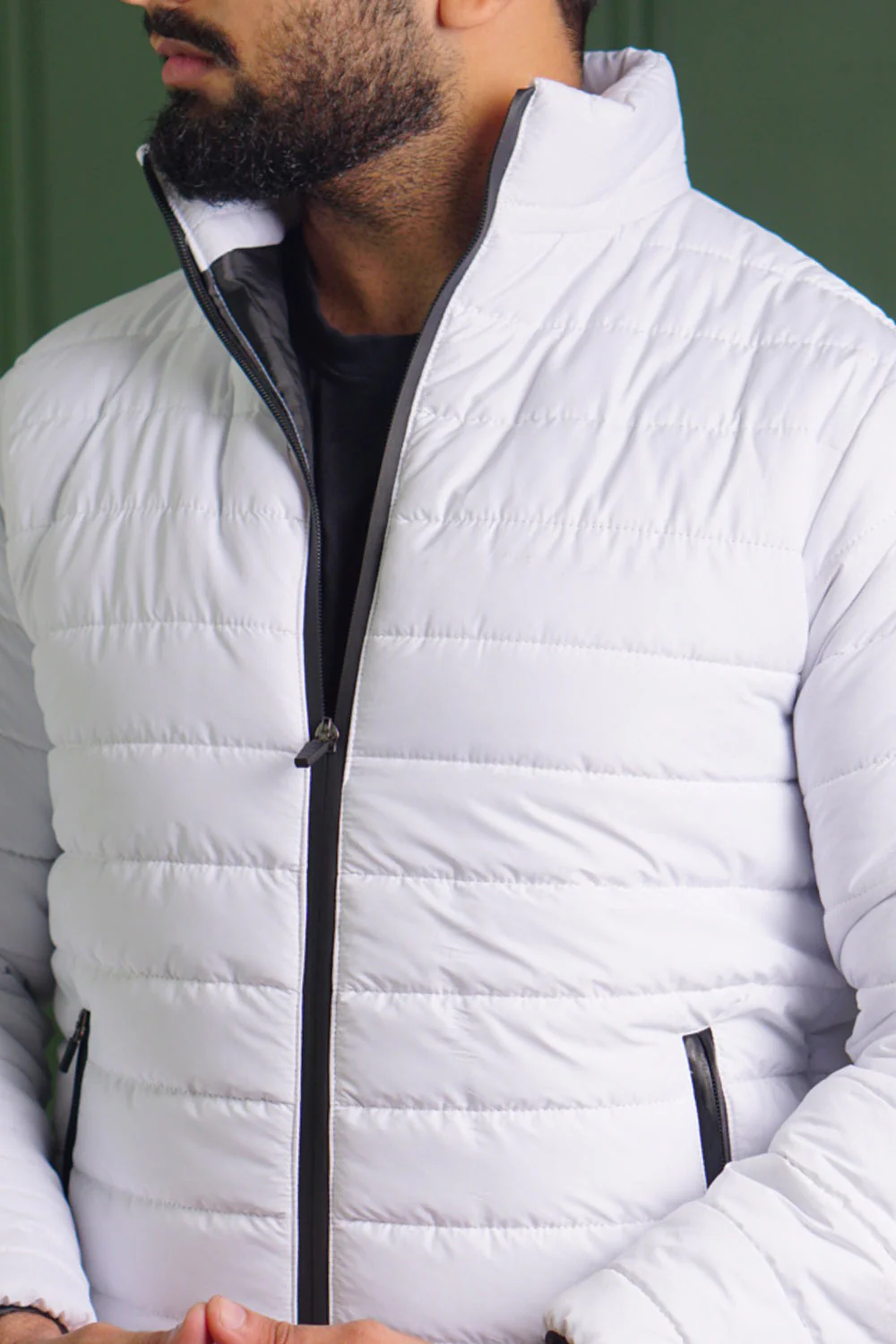 Stand Collar Puffer Jacket - Image 4