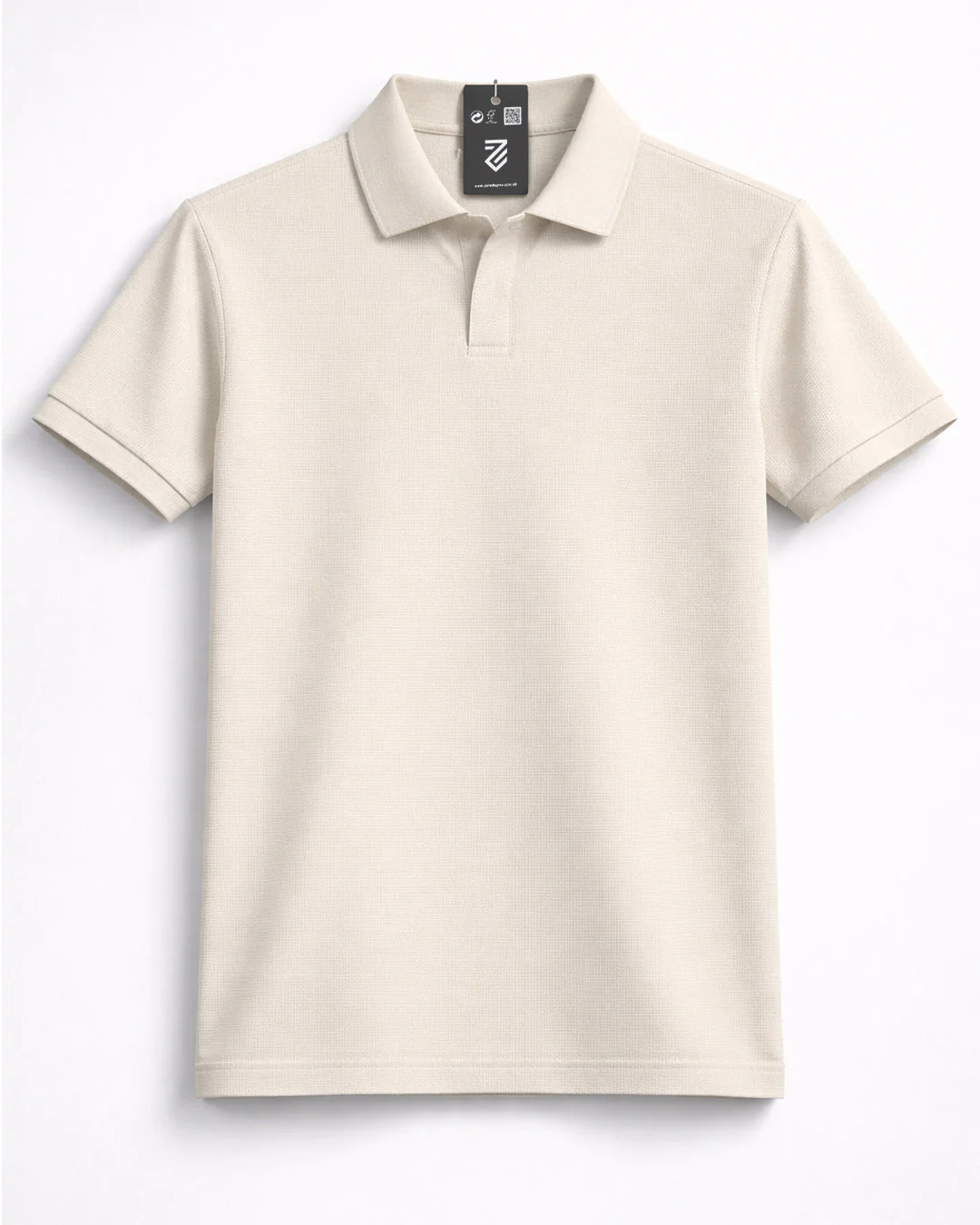 Waffle Knit Textured Polo - Image 4
