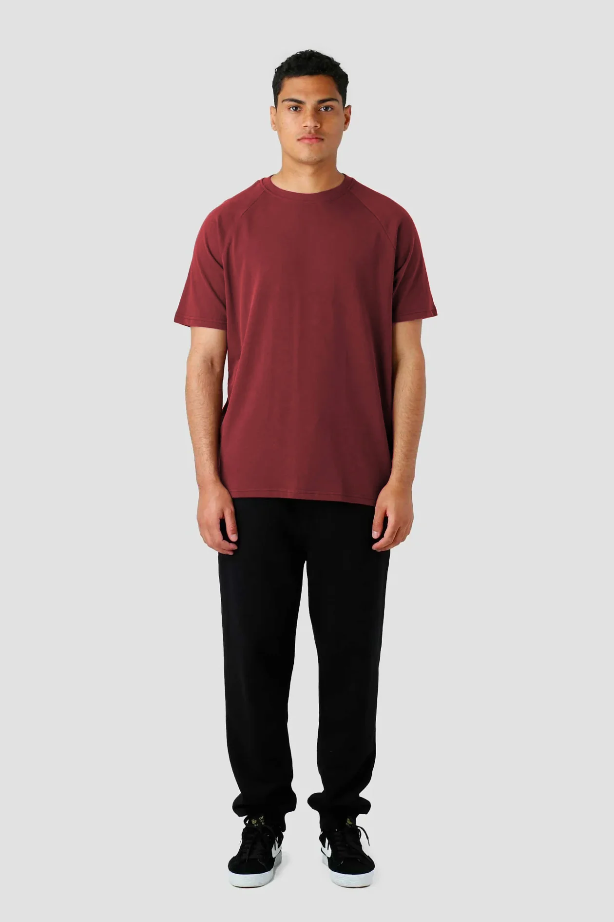 ZERO° Raglan arms Tee shirt MAHROON - Image 4