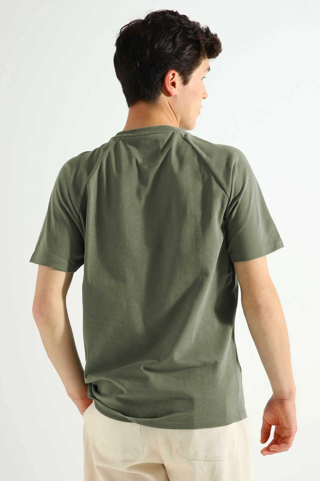 ZERO°  Raglan arms Tee shirt OLIVE - Image 3