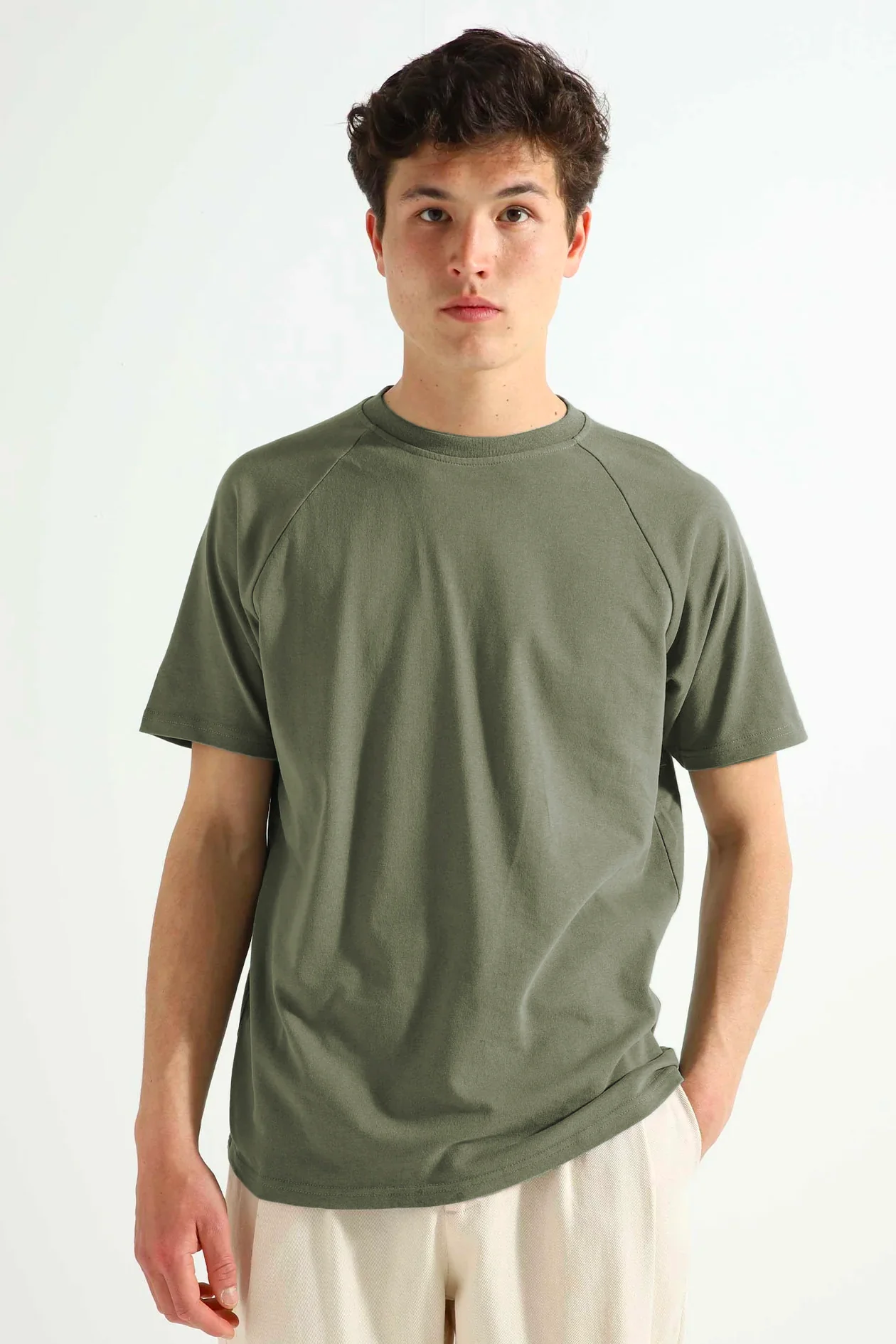 ZERO°  Raglan arms Tee shirt OLIVE - Image 4