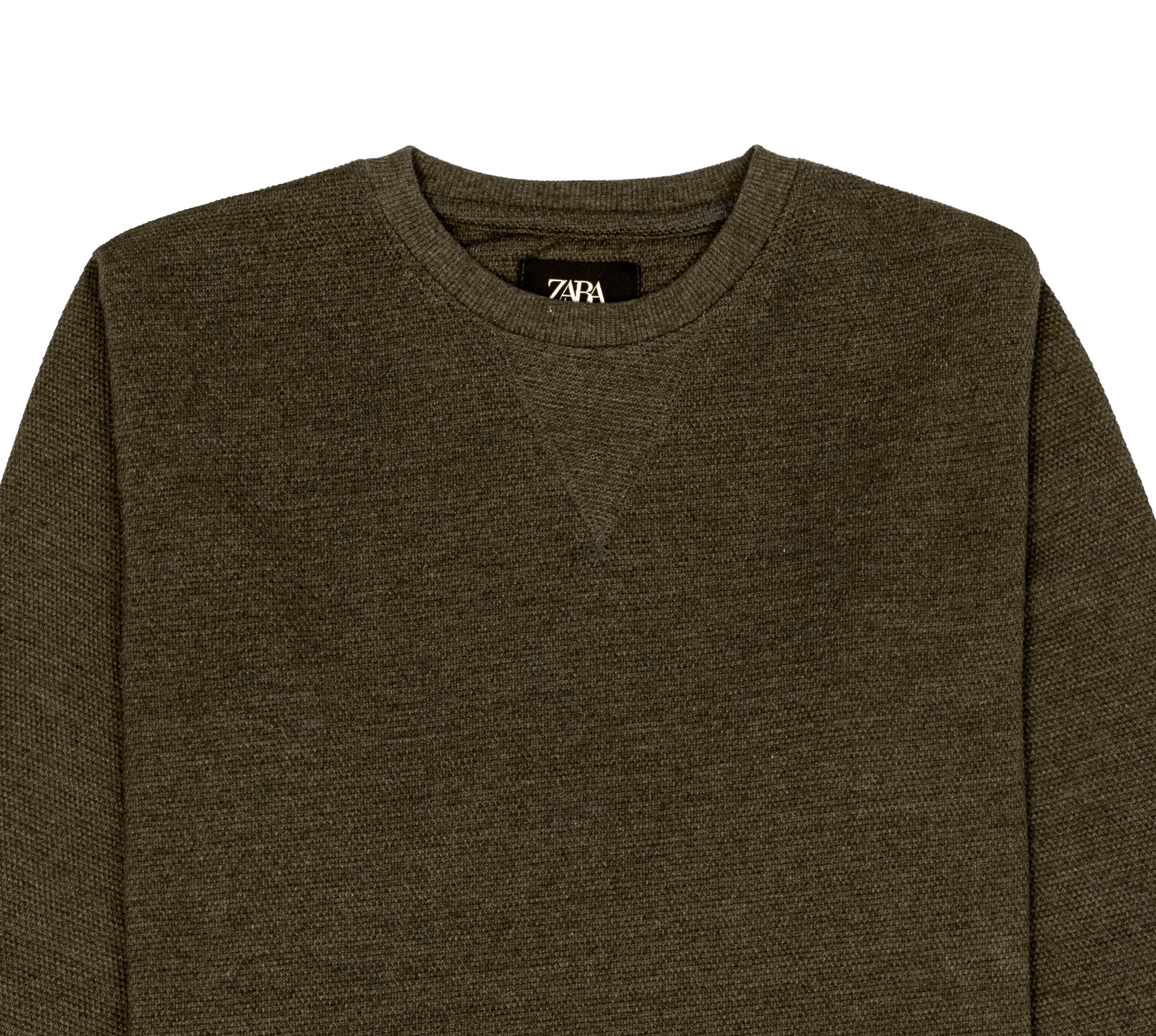 Dotted Sweat Shirt Olive Green - Image 4