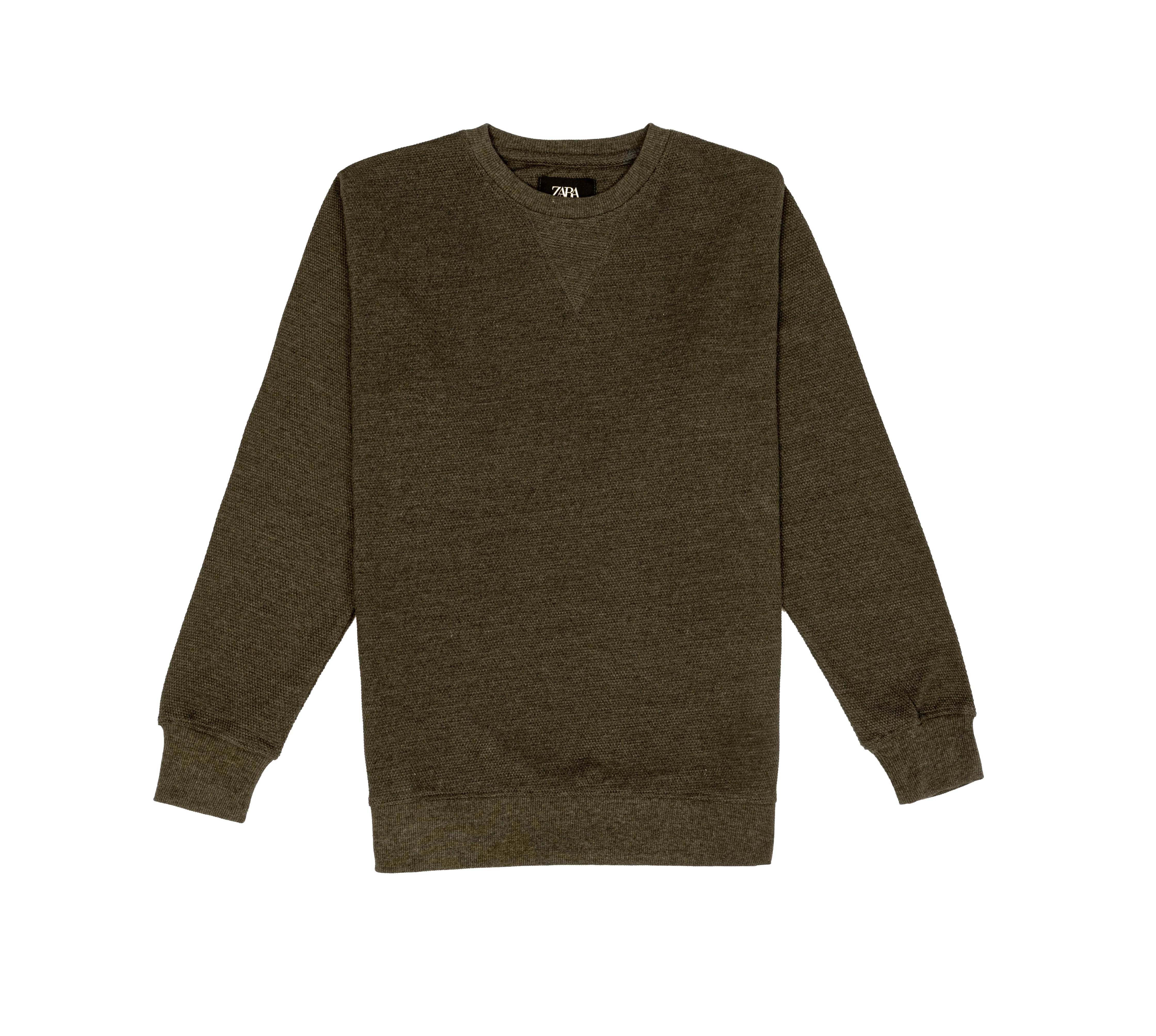 Dotted Sweat Shirt Olive Green - Image 5